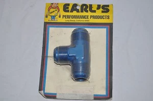Earls 982416 Blue Anodized Aluminum Tee Fitting -16 AN T Fitting - Bild 1 von 3