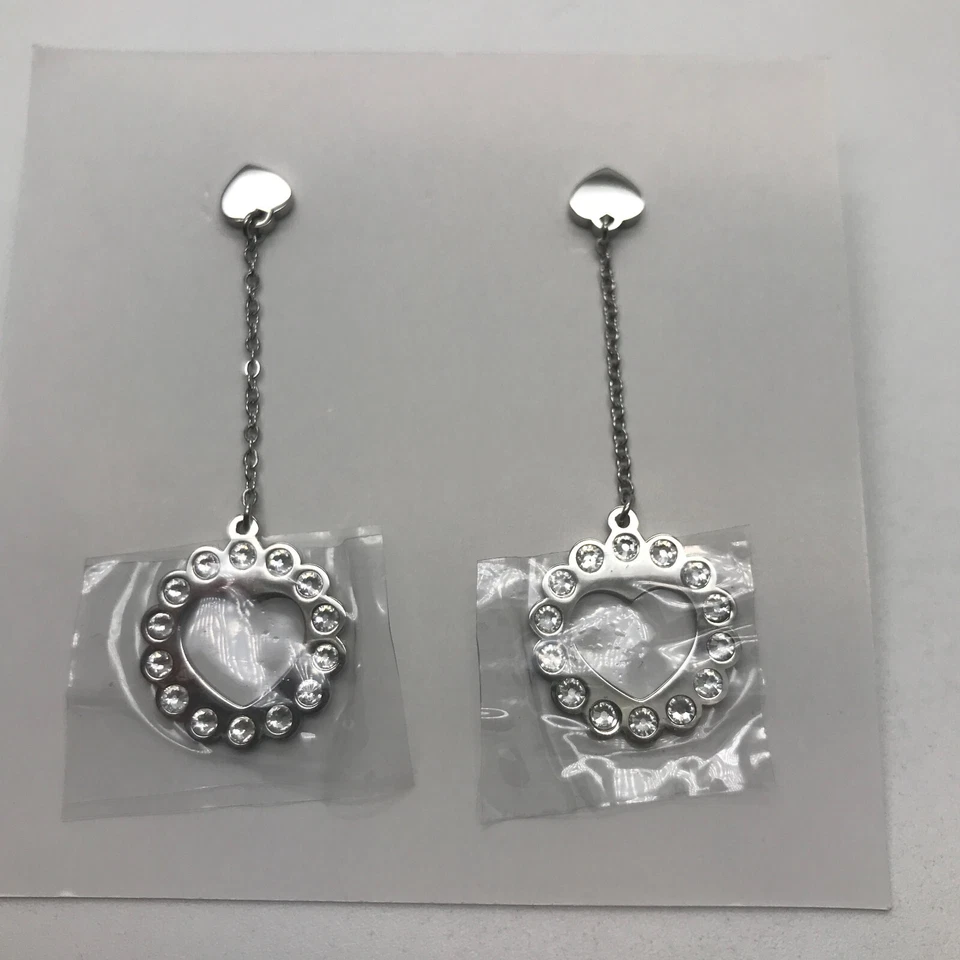 ORECCHINI BOCCADAMO MYA da Donna, pendenti in acciaio e cristalli OROM02 - Immagine 1 di 1