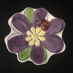 Springs Fun Bug Soap Dish - Purple Flower & Ladybug - Picture 1 of 4