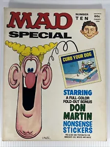 MAD Special Number Ten 10 Don Martin Aufkleber Vintage EC 1973 Black & White - Bild 1 von 8