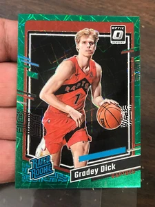 2023-24 Optic Basketball Rated Rookie Gradey Dick Green Velocity /49 - Bild 1 von 3