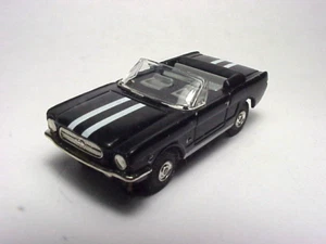 MODEL MOTORNG BLACK MUSTANG  CONVERTIBLE HO SLOT CAR BODY W/WHITE STRIPES. NEW. - Picture 1 of 1