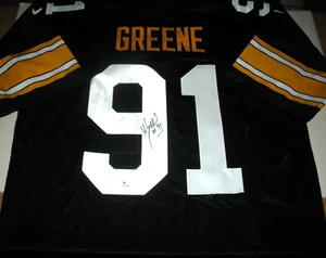 KEVIN GREENE PITTSBURGH STEELERS GAI/COA SIGNED OFFICIAL LICENSED NIKE JERSEY - Picture 1 of 2