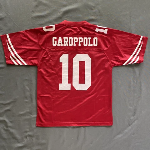 NFL Pro Line Jimmy Garoppolo Mens Football Jersey Medium Red San Francisco 49ers Cover