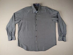 Robert Graham Dress Shirt Adult Extra Large Patterned Flip Cuff Button Up - Picture 1 of 12