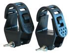 Ski Holders Carriers x 2 on Roof Bars Rack Mounted (fits only square bar)