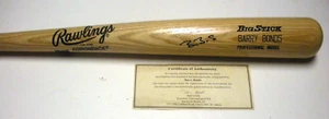 BARRY BONDS SANFRANCISCO GIANTS,PITT PIRATES LAST ONE SCOREBOARD/COA SIGNED BAT - Picture 1 of 2