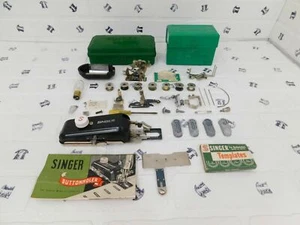 Vintage 1940's Singer Buttonholer With Manual and Case 160506 and 160743 - Picture 1 of 6