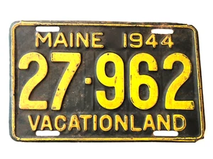 Maine Nummernschild 1944 - Bild 1 von 2