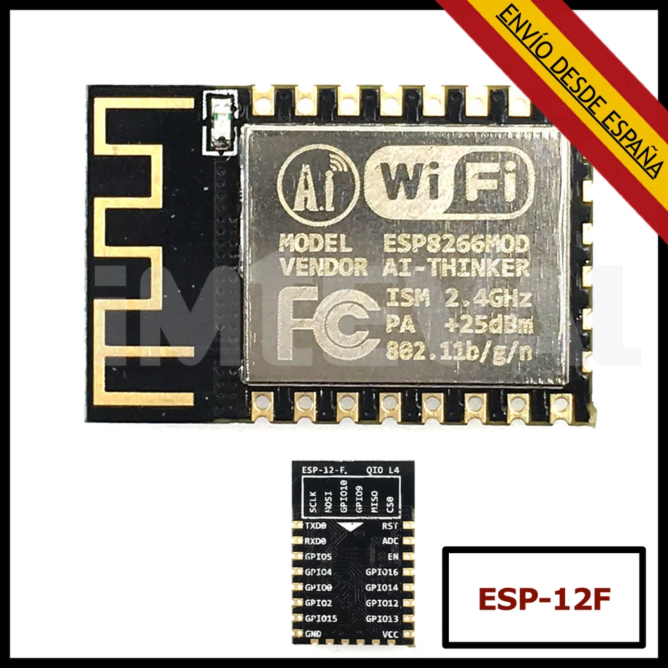 ESP-12F ESP8266 12 F MODULO WIFI ARDUINO SENSOR COMPATIBLE - Imagen 1 de 1
