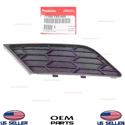 Genuine OEM LEFT Driver Side Fog Light Cover 2011-2013 Honda Odyssey 71108TK8A00 - Image 1 of 2