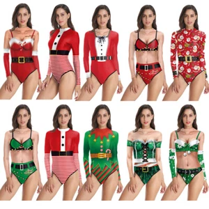 Cosplay Christmas Women Girls One Piece Swimsuit Halloween Sexy Swimwear Bikini - Picture 1 of 23