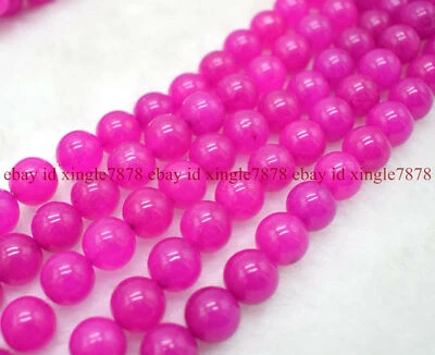 Cuentas sueltas redondas de piedras preciosas Sugilita rosa natural de 6/8/10/12 mm 15" AAA+ Foto 1 de 4