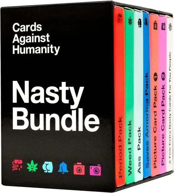 Cards Against Humanity Game Nasty Bundle Extension/Expansion Pack