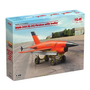 ICM 48401 Plastic model kit Scale 1:48 BQM-34A (Q-2C) Firebee with trailer - Picture 1 of 24