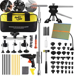 Car Paintless Dent Puller Tabs Bridge Lifter Body Repair Hail Removal Tool Kit - Picture 1 of 22