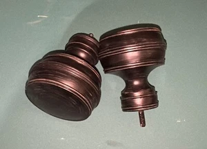 Black Finials One Set - Picture 1 of 5