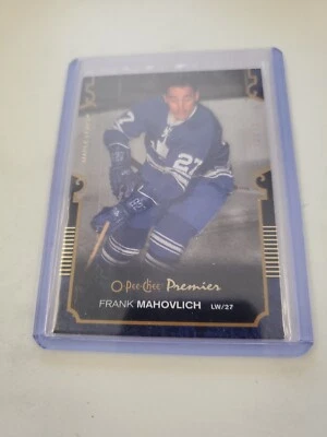 2007-08 FRANK MAHOVLICH O-PEE-CHEE PREMIER GOLD CARD TORONTO MAPLE LEAFS 75/75. - Image 1 of 2