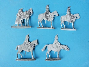 Flat D Pewter - Zinnfiguren: 5 Cuirassiers of The War From 1870 for Painting - Picture 1 of 2