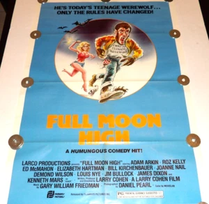 FULL MOON HIGH 1981 MOVIE POSTER 27x41 ADAM ARKIN ROZ KELLY ED MCMAHON - Picture 1 of 4