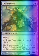 Magic the Gathering MTG Tower Drake (55) Return to Ravnica   LP FOIL