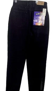Lee Riders Relaxed Fit gerades Bein schwarz Denim Jeans Damengröße 10M lang - Bild 1 von 5