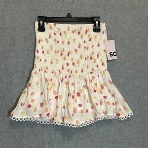 NWT SO Floral pattern pleated girls skirt size S - Picture 1 of 4