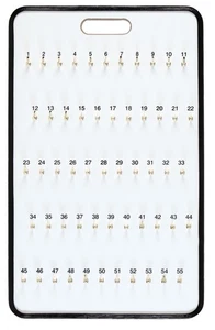 SSWBasics Key board With SelfClosing Tabs 55 Hooks 18 1/4ʺW x 29 1/2ʺL - Picture 1 of 1