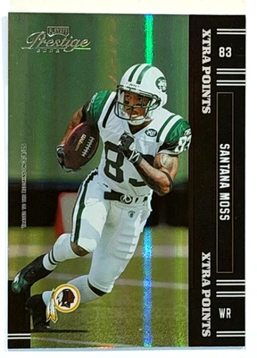 2005 DONRUSS PLAYOFF PRESTIGE SANTANA MOSS XTRA POINTS /25 - Image 1 of 2