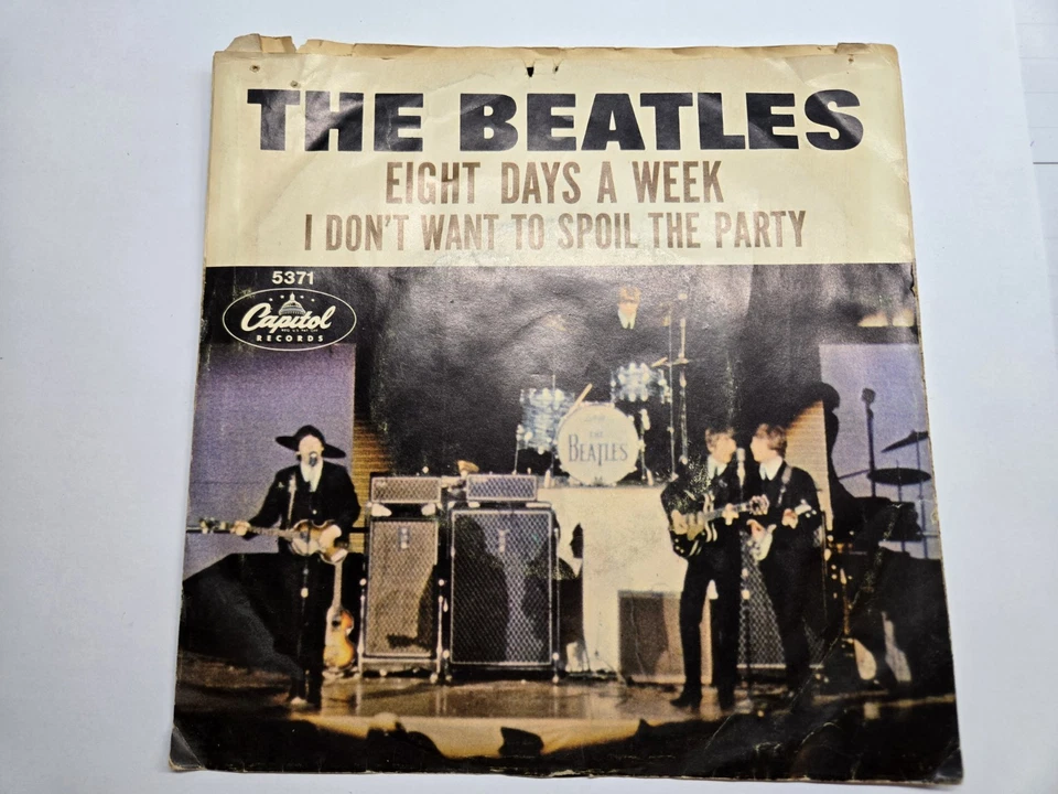 The Beatles 45 Record Eight Days A Week / I Don’t Want To Spoil The Party ￼￼ - Image 1 of 3