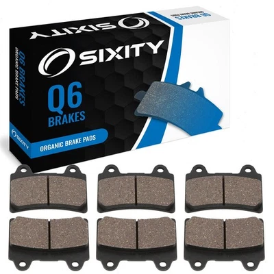 Front + Rear Organic Brake Pads 1996-1998 Yamaha XVZ1300A Royal Star Set ao — 第 1/4 张图片