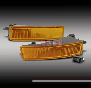 03-07 SCION XB BUMPER YELLOW LENS FOG LIGHTS LAMPS W/BULB+SWITCH LEFT+RIGHT PAIR - Foto 1 di 2