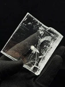 Halite crystal, salt crystal, transparent sample 113 g. - Bakhmut field, Ukraine - Picture 1 of 6