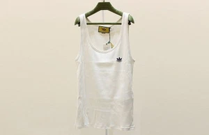 Gucci X Adidas Logo Herren Trefoil Baumwolle Tank Top S Größe 620427 122702329 - Bild 1 von 5