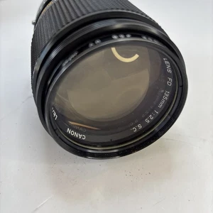 Canon FD 135mm F/2.5 S.C. Telephoto Lens from Japan With Case W/4 Color Filters - Picture 1 of 24