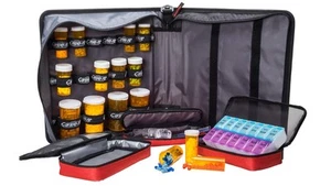 Med Manager Medicine Supply Organizer with Insulin Cooler Travel Case, Holds ... - Picture 1 of 7