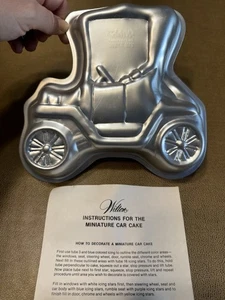 Wilton 1975 Vintage Model T Auto Aluminium Mini Kuchenform #508-434 Auto Party Instr - Bild 1 von 2