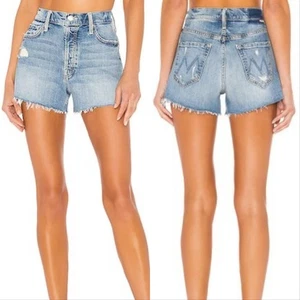 Mother Superior Tomcat Kick Fray Denim Jean Short True Confessions Womens 25 - Picture 1 of 8