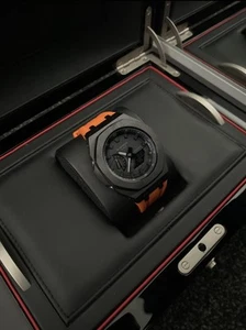 CASIO G-SHOCK GA-2100 CUSTOM CASIOAK MOD STAINLESS STEEL ROYAL ORANGE - Picture 1 of 6