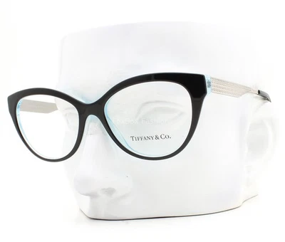 Tiffany & Co Eyeglasses Glasses TF 2180 8274 Black on Blue 52mm with Case - Image 1 of 4