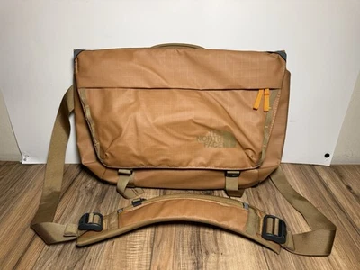 The North Face Base Camp Voyager Messenger Bag TNF Tan Brown Almond Butter EUC - Image 1 of 4