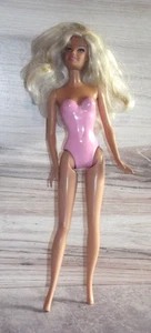 Mattel 1999 Pink Body Blond  Barbie doll painted on body suit B65 - Picture 1 of 1