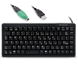 Cherry Keyboards 11" ULTRASLIM KBD,US,86,BLACK POS KEY,USB & PS/2,MECH KEYSWT - Picture 1 of 1