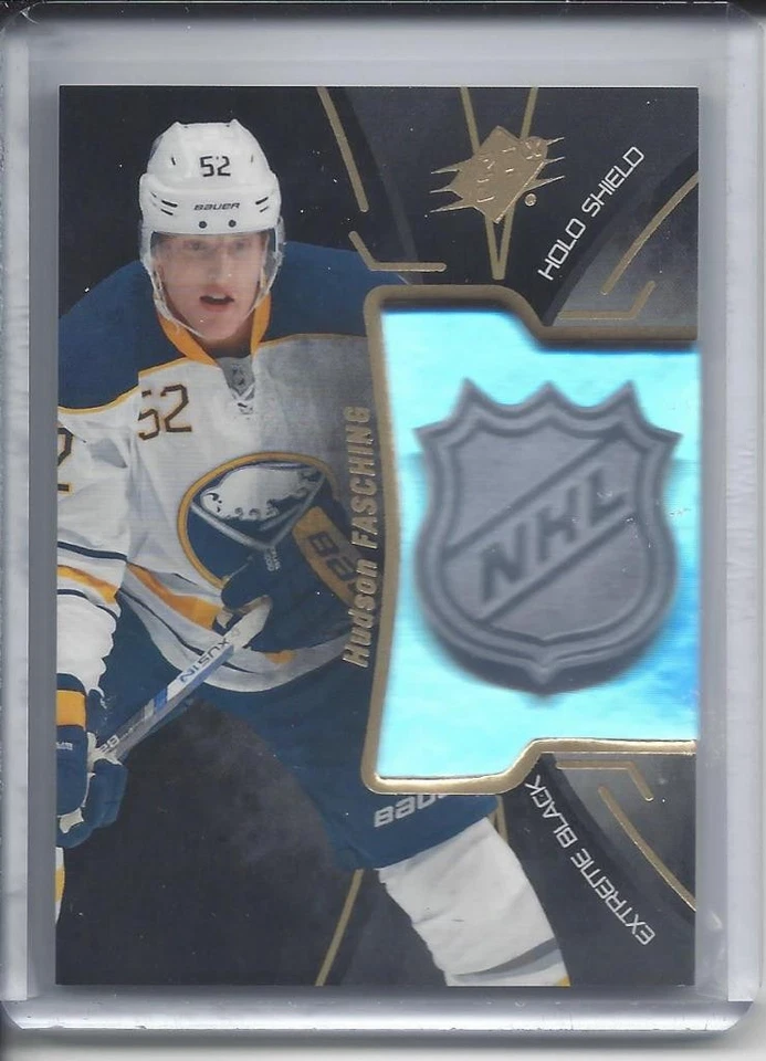 * HUDSON FASCHING * 2016-17 SPX EXTREME BLACK HOLO SHIELD RC - Image 1 of 1
