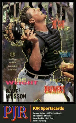 Dave Nilsson 1995 Fleer #186 Milwaukee Brewers - Image 1 of 2