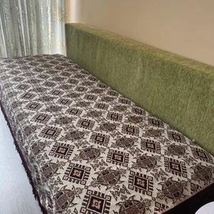 Vintage Bedspread Single Size Bed Cover Coach Cover 70s Traditional Bed Throw - Picture 1 of 7