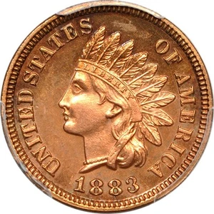 1883 1C Indian Cent PCGS PR64RB - Picture 1 of 3