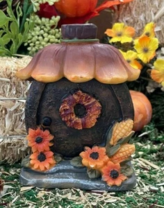 Casa de Muñecas Hadas Jardín Accesorios OTOÑO Cosecha Girasol Puerta con Corona Maíz  - Imagen 1 de 1