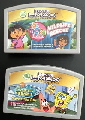 Leapster Leap Frog L Max Sponge Bob Saves The Day Game & Dora Explorer (2) - Image 1 of 4