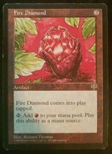 Fire Diamond Mirage NM Artifact Uncommon MAGIC THE GATHERING MTG CARD